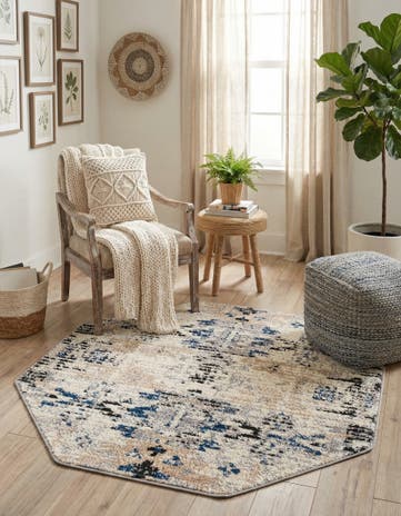 Ivory Tucson Octagon Rug