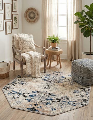 Ivory Tucson Octagon Rug