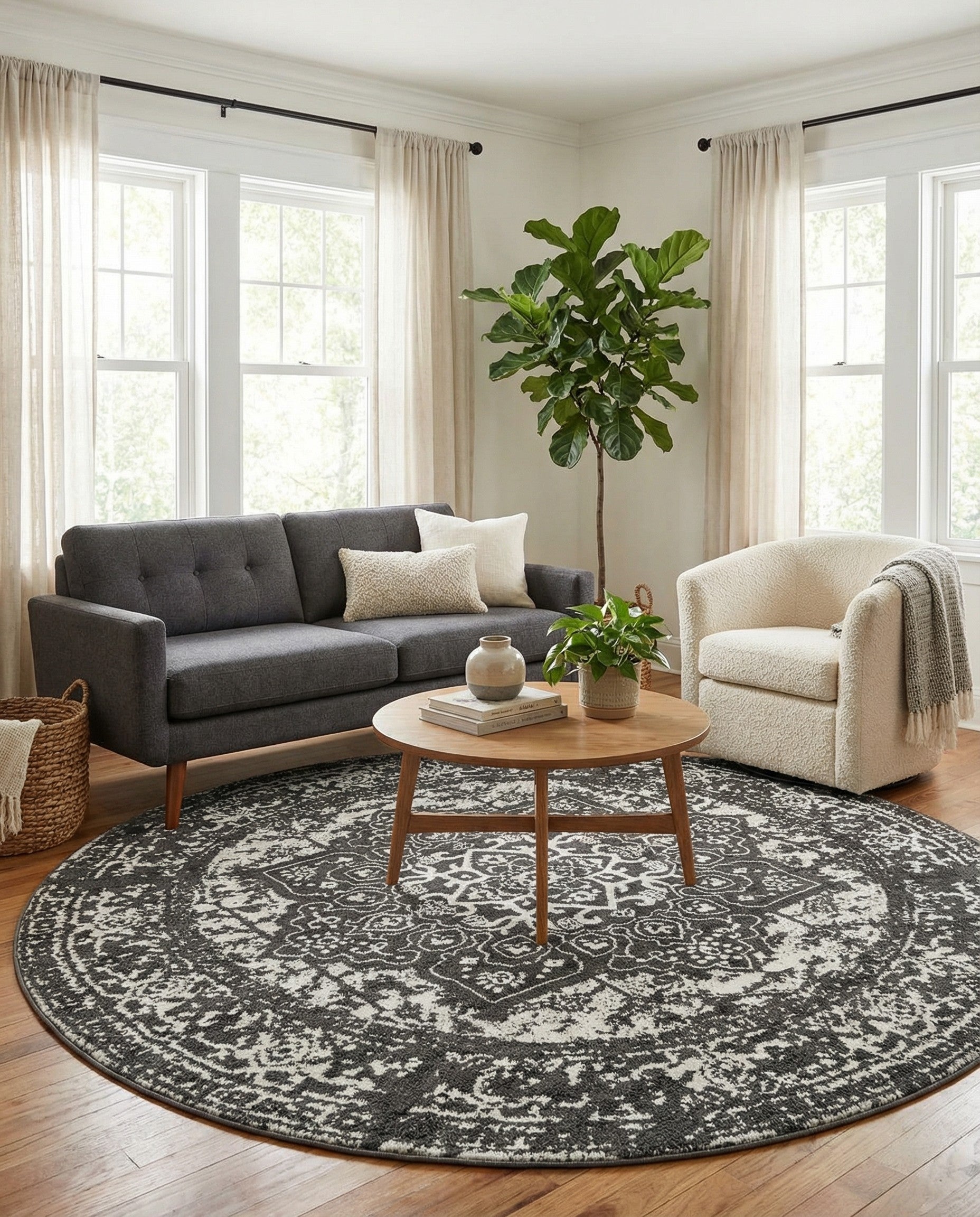 7' 10 x 7' 10 Arlington Round Rug