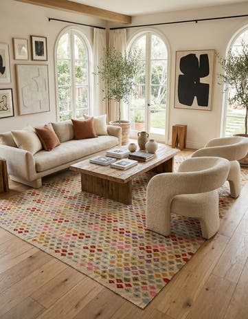 8' 2 x 11' 4 Hand Woven Kilim Modern Wool Rug