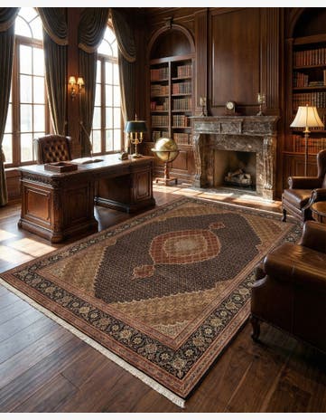 6' 11 x 10' Tabriz Mahi Rug