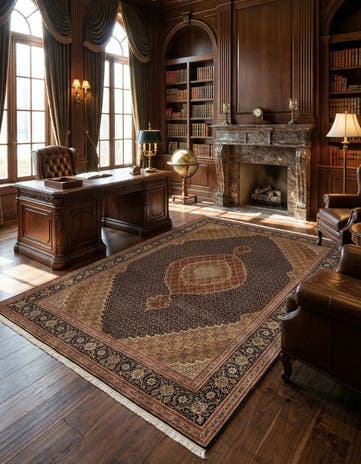 6' 11 x 10' Tabriz Mahi Rug