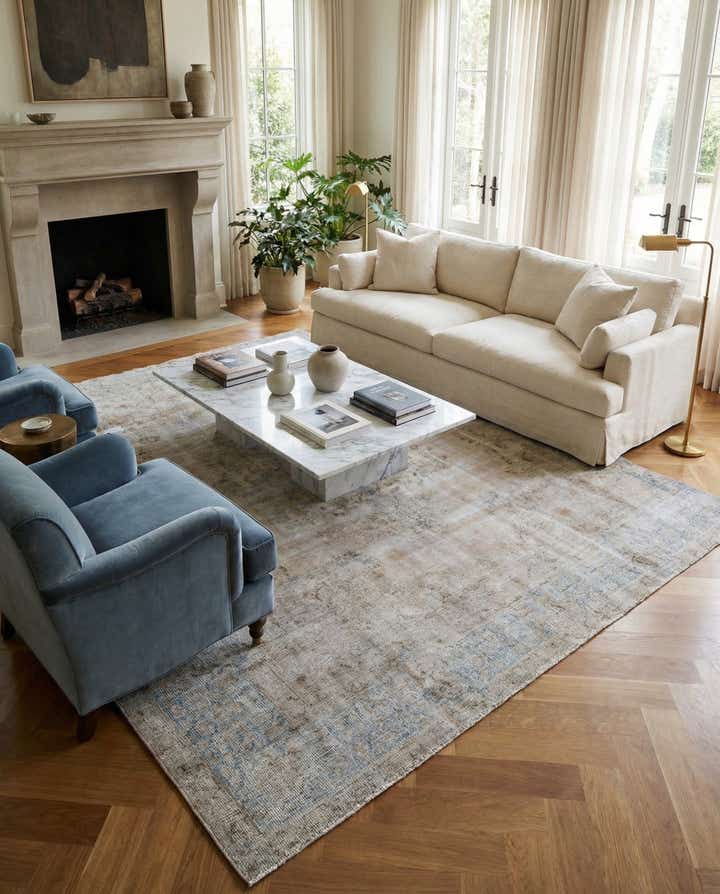 8' 3 x 11' 6 Hand Knotted Ultra Vintage Persian Wool Rug