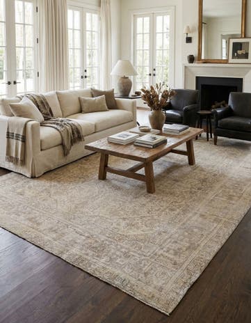 9' 8 x 12' 9 Hand Knotted Ultra Vintage Persian Wool Rug