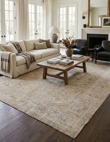 9' 8 x 12' 9 Hand Knotted Ultra Vintage Persian Wool Rug