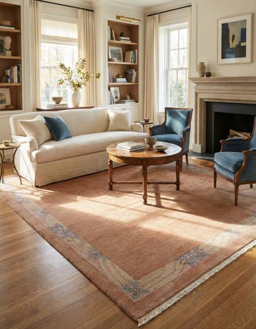 8' 5 x 11' 6 Hand Knotted Tibet Wool Rug