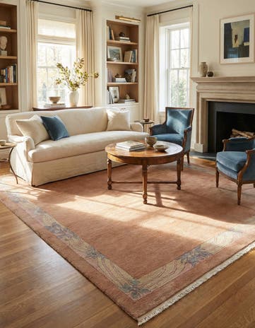 8' 5 x 11' 6 Hand Knotted Tibet Wool Rug