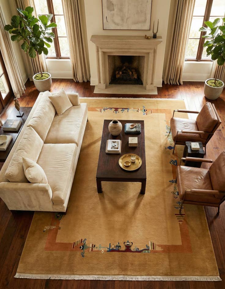 Detail image of 8' 2 x 11' 3  Hand Knotted Darya Rug