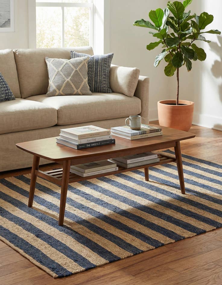 Detail image of 7' 10 x 7' 10  Hand Braided Jute Square Rug