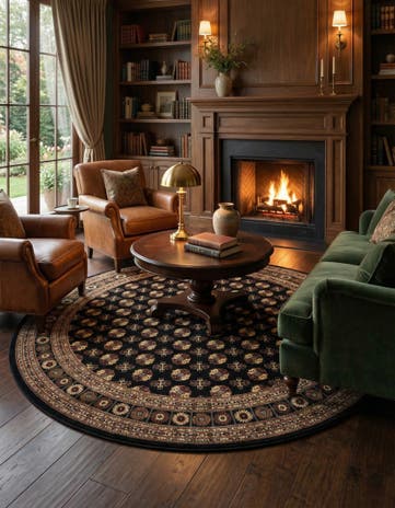 10' x 10' Bokhara Round Rug
