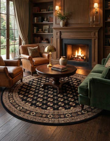 10' x 10' Bokhara Round Rug
