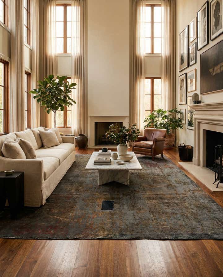 9' 5 x 12' Hand Knotted Ultra Vintage Persian Wool Rug