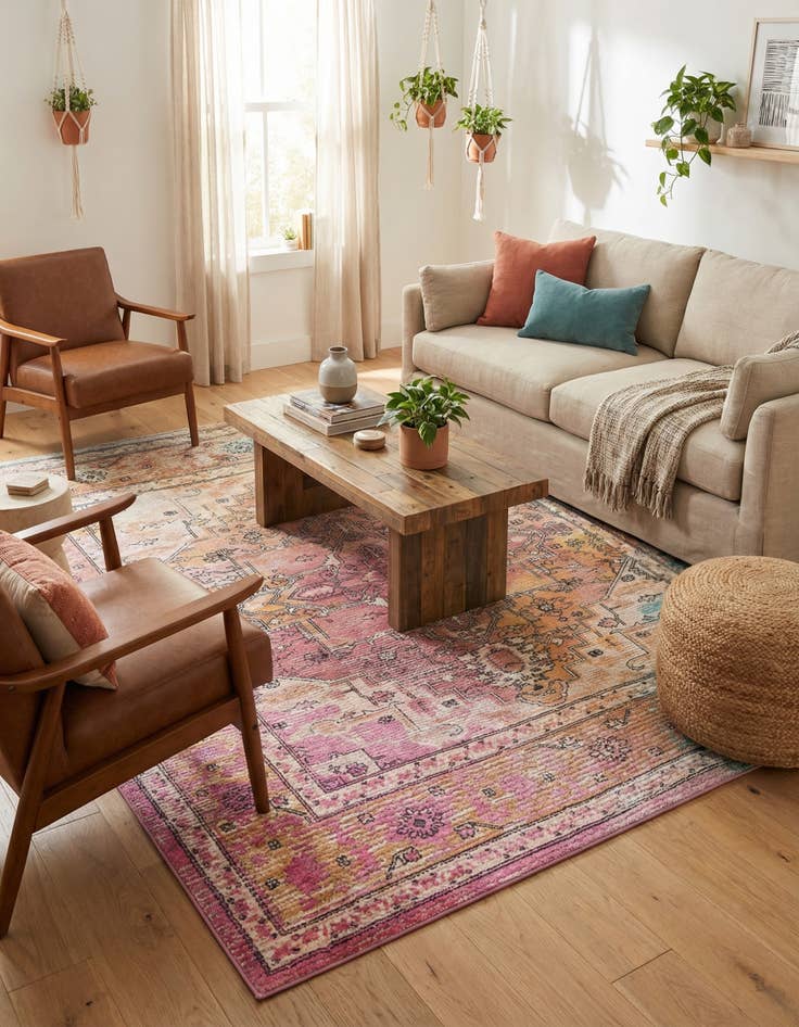 Detail image of 7' 10 x 7' 10 Medina Square Rug