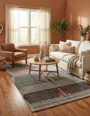 4' 10 x 7' 10 Hand Knotted Moroccan Wool Rug