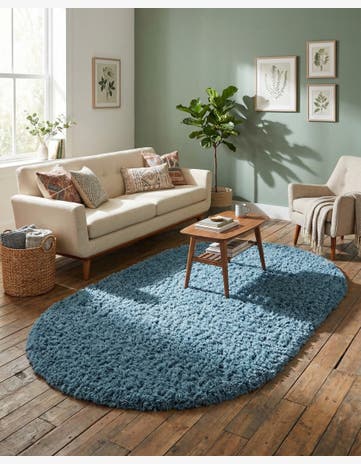 4' x 6' Infinity Shag Oval Rug