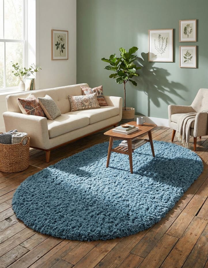 4' x 6' Infinity Shag Oval Rug