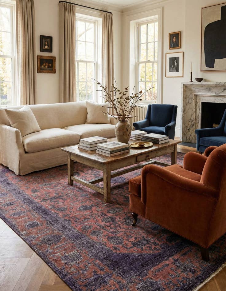 Detail image of 8' 10 x 12' 1  Hand Knotted Ultra Vintage Persian Wool Rug