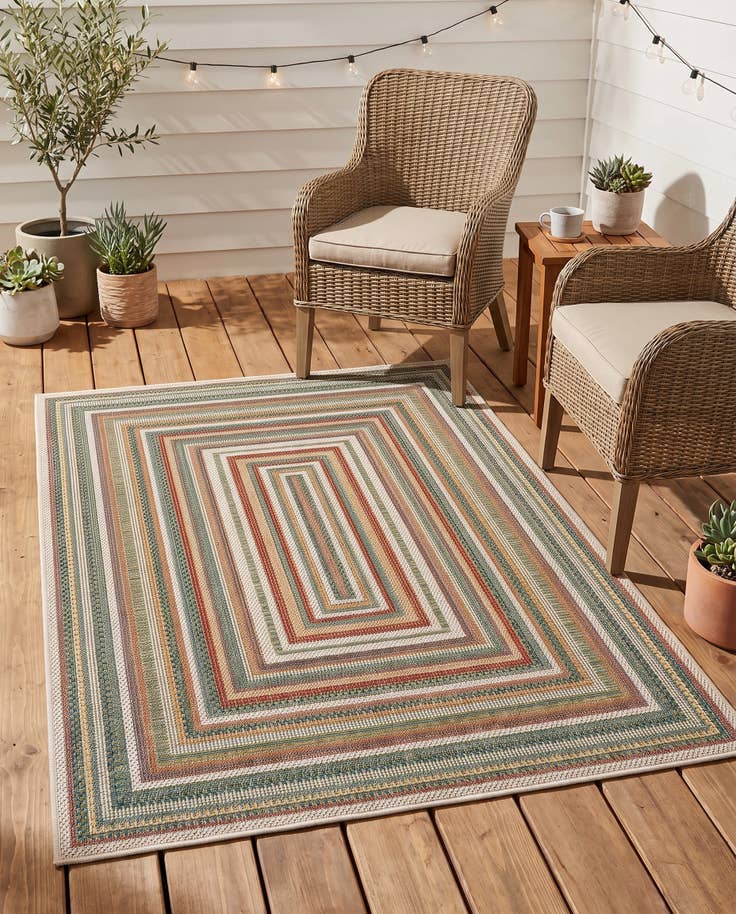 Detail image of 3' 3 x 5' 3 Easy-Clean Baja Indoor / Outdoor Rug
