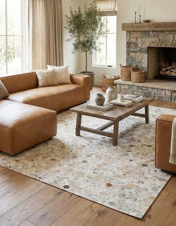 5' x 7' 11 Cowhide Stocks Rug