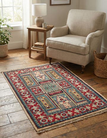 2' 8 x 4' Hand Knotted Kazak Rug