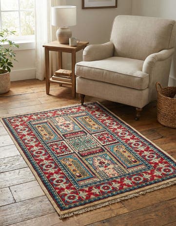 2' 8 x 4' Hand Knotted Kazak Rug