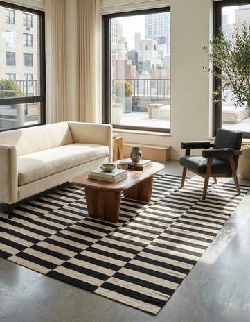 5' 8 x 7' 9 Hand Woven Kilim Modern Wool Rug