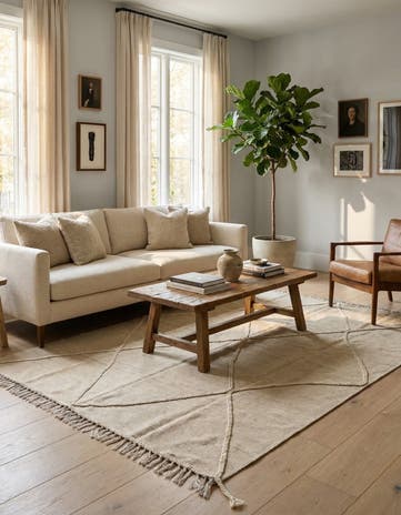 5' x 6' 8 Hand Woven Kilim Modern Wool Rug