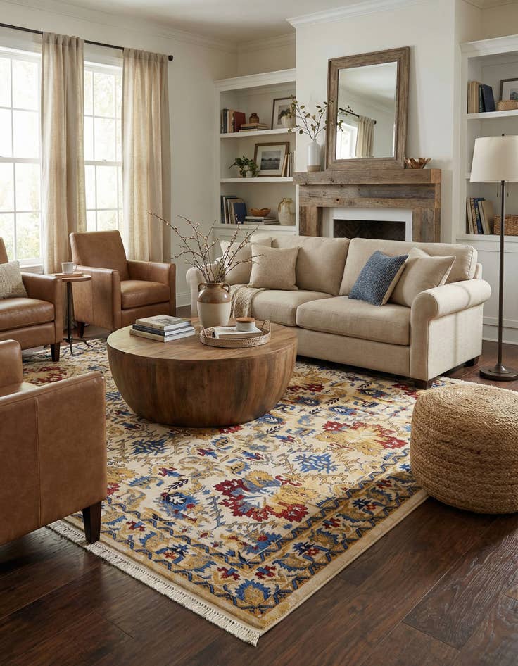 Detail image of 8' x 8' Georgetown Square Rug