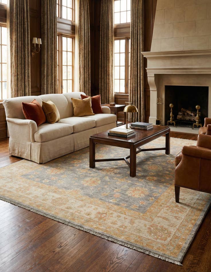 Detail image of 8' 4 x 9' 9 Kaizar Wool Rug