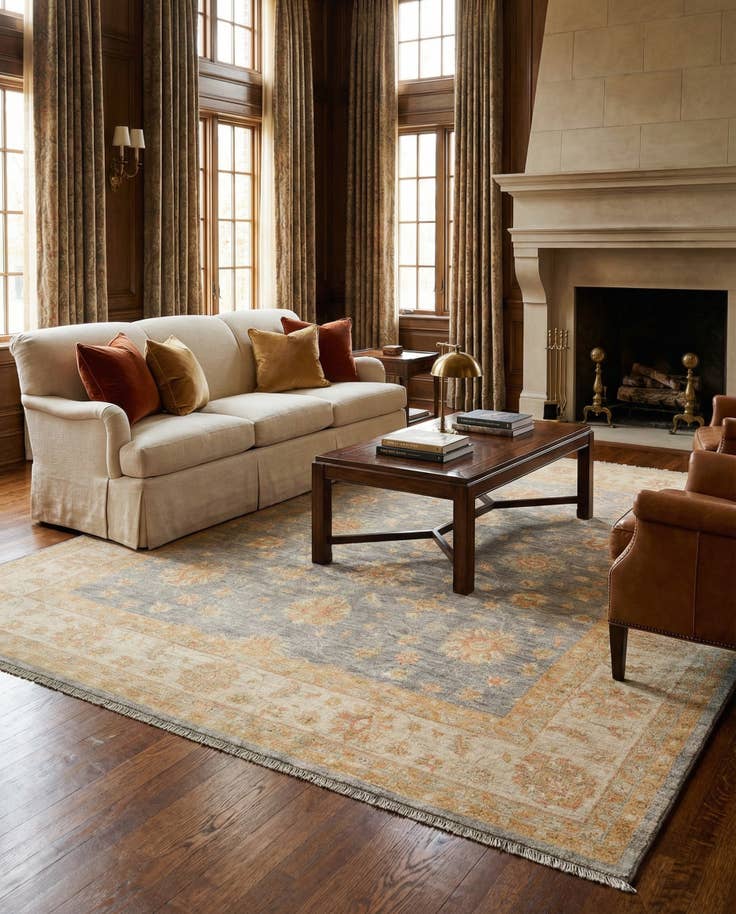 Detail image of 8' 4 x 9' 9 Kaizar Wool Rug