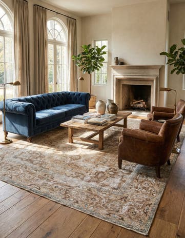 9' 10 x 12' 4 Hand Knotted Ultra Vintage Persian Wool Rug