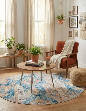 5' x 5' Vega Round Rug