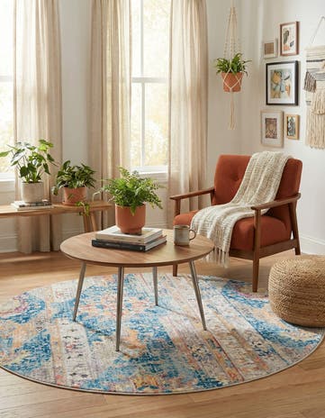 5' x 5' Vega Round Rug