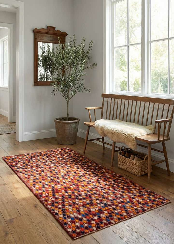 4' 10 x 6' Hand Knotted Balouch Wool Rug
