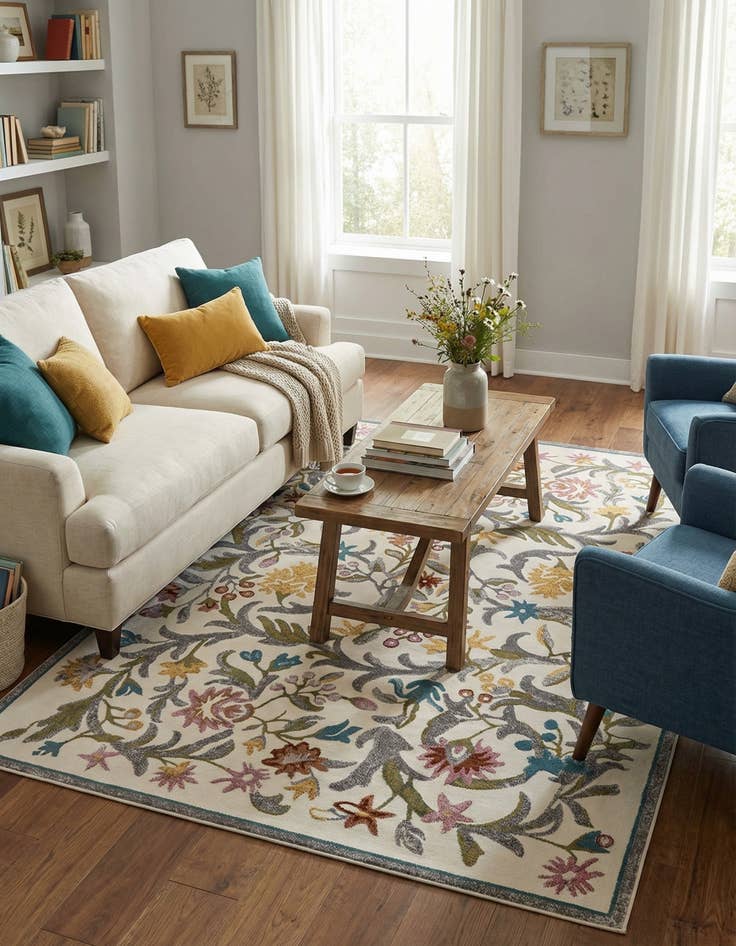 Detail image of 6' x 9' Blossom Rug