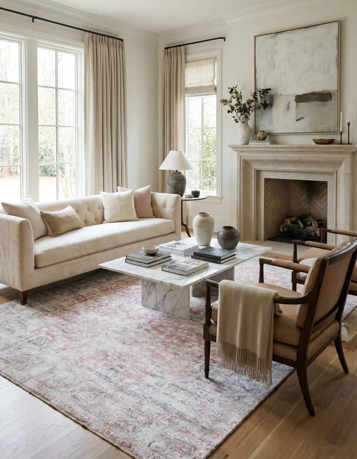 Detail image of 9' 8 x 12' 10  Hand Knotted Ultra Vintage Persian Wool Rug