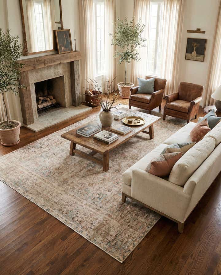 9' 3 x 12' 7 Hand Knotted Ultra Vintage Persian Wool Rug