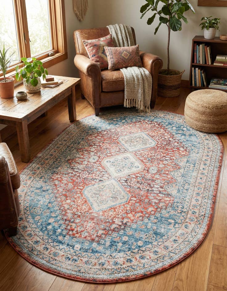 Detail image of 5' 3 x 8' Newport Oval Rug
