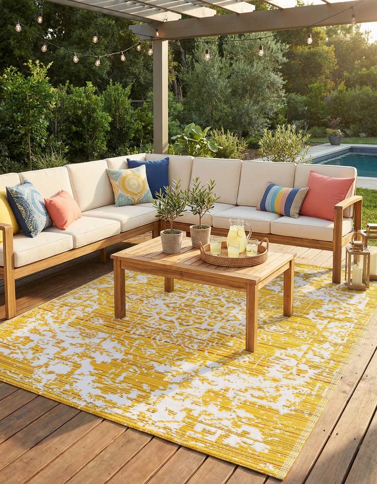 Detail image of  7' 10 x 10'  Washable Vista Breeze Indoor / Outdoor Rug