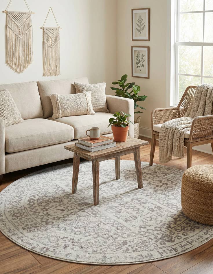 Detail image of  5' x 5' Oxford Round Rug