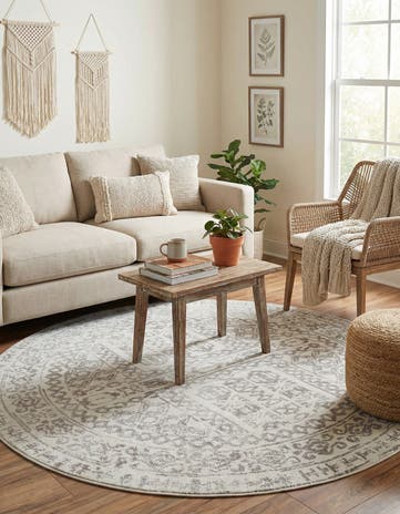 5' x 5' Oxford Round Rug