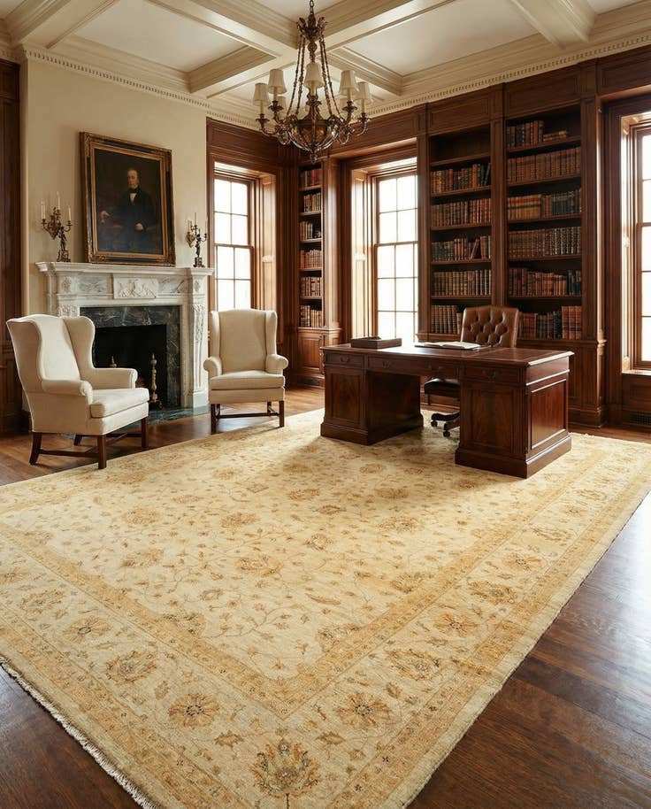 Detail image of 13' 2 x 19' 3 Kaizar Wool Rug