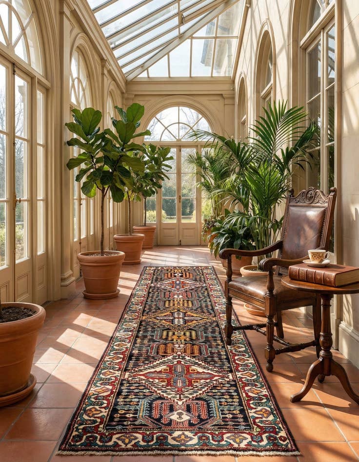 Detail image of 3' 7 x 13' 3 Bachtiar Runner Rug