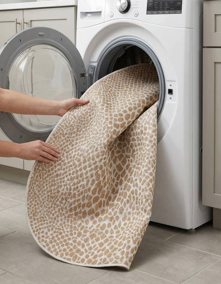 Detail image of 5' 3 x 8'  Washable Jill Zarin Cape Town Indoor / Outdoor Oval Rug