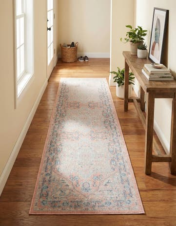 Powder Pink Whitney Runner Rug