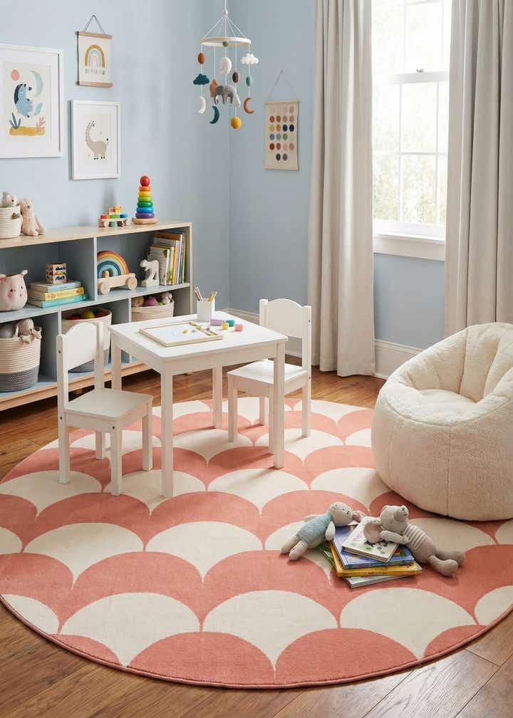 7' 10 x 7' 10 Whimsy Kids Round Rug
