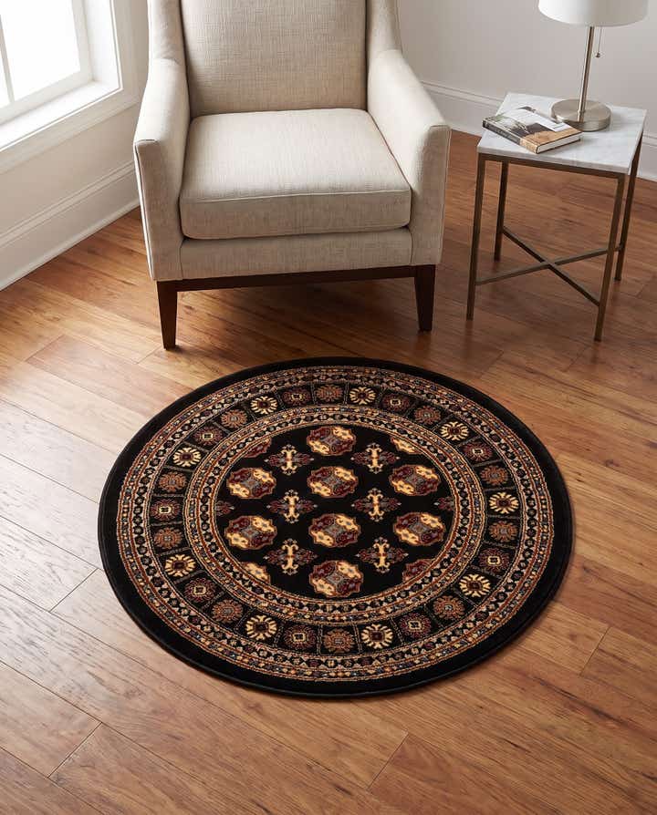 3' x 3' Bokhara Round Rug