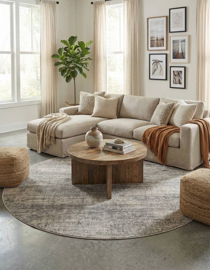 Detail image of 10' x 10' Finsbury Round Rug