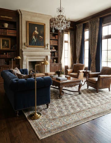7' 10 x 11' Hand Knotted Mood Persian Wool Rug