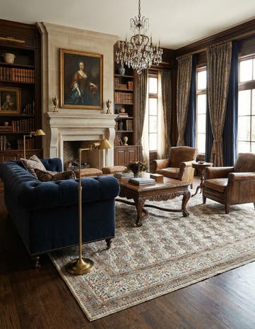 7' 10 x 11' Hand Knotted Mood Persian Wool Rug